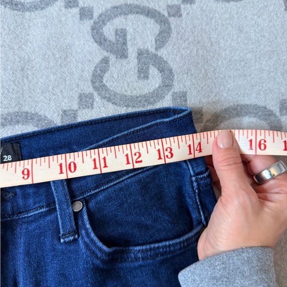 Just Black Dark Blue Flare Stretch Jeans - Picture 7 of 11